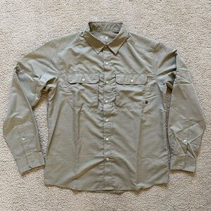 Mountain Hardware Canyon Long Sleeve Shirt, men’s medium, color khaki